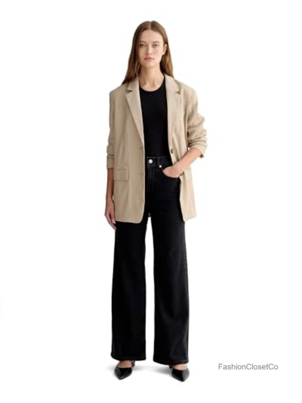 Way-High Rise Sailor Jean Straight Leg Organic Denim